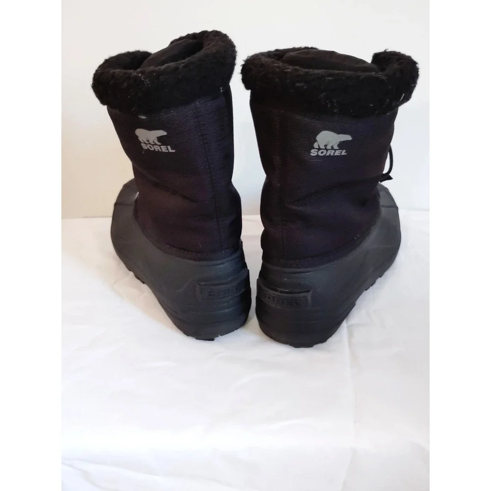 Sorel‎ Kids Yoot Pac Nylon Black Waterproof Snow Winter Boots NY1964‑010 Sz 5